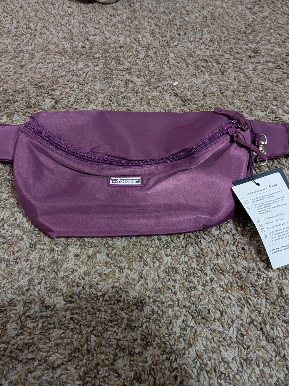 foldie Purple Crossbody Travel Bag